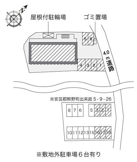 紫苑(29756) 敷地外駐車場の駐車配置図