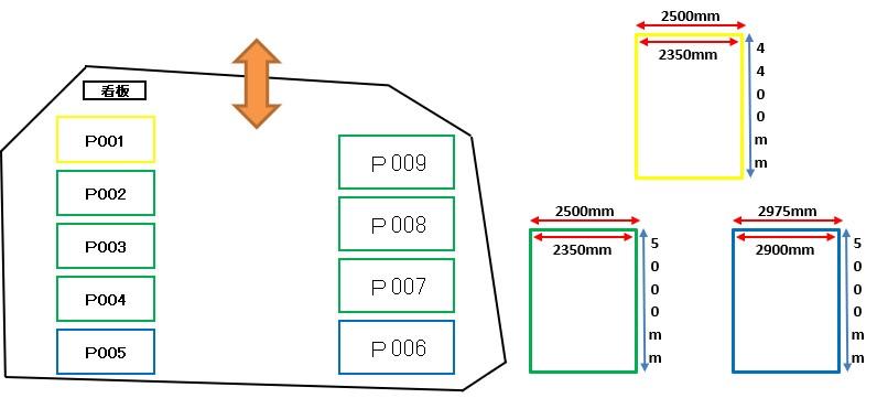 西念2丁目Nパーキングの駐車配置図