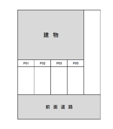 ヴィラ松崎の駐車配置図