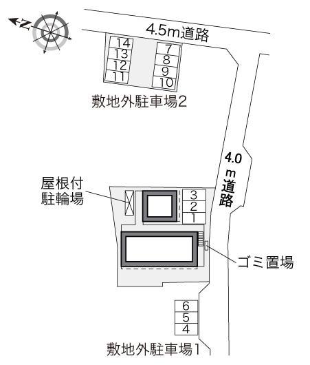 ヨコタ(34878)の駐車配置図