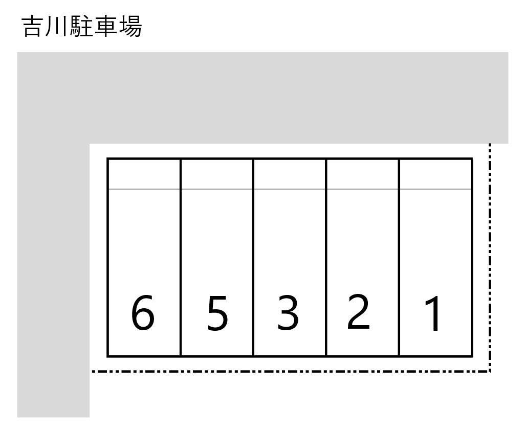 吉川駐車場の駐車配置図