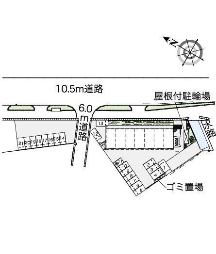 ファミーユⅡ(43222)の駐車配置図