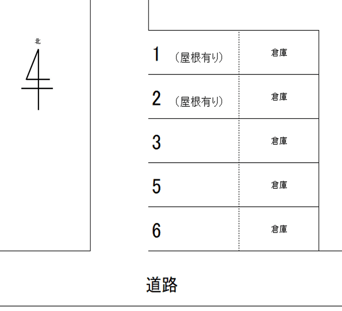 八熊2丁目駐車場の駐車配置図