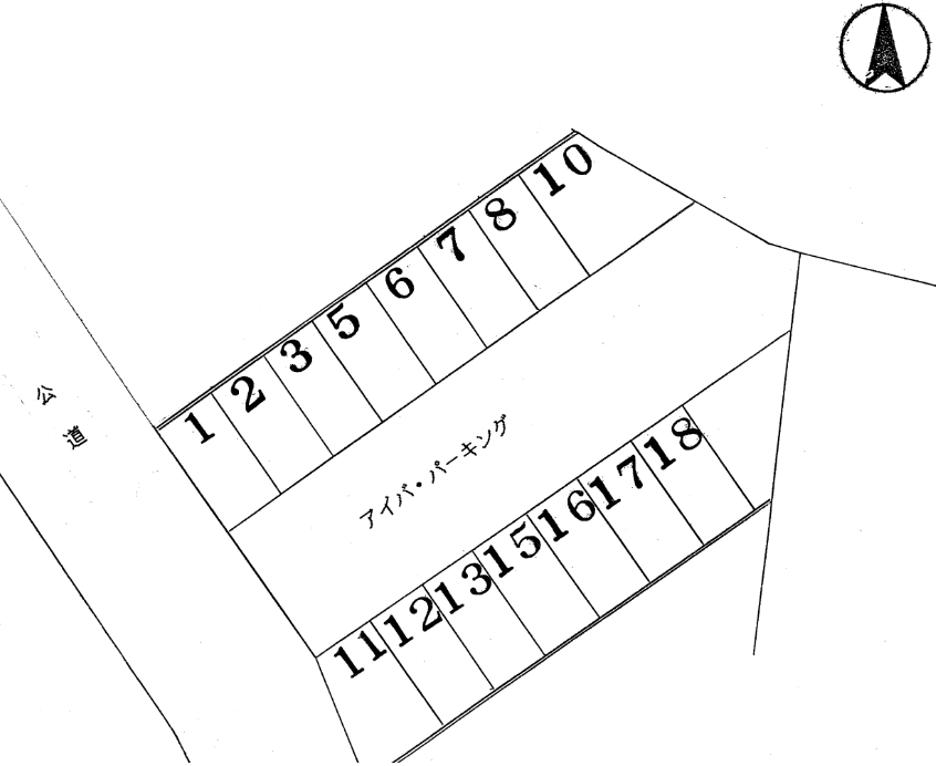 アイバパーキングの駐車配置図