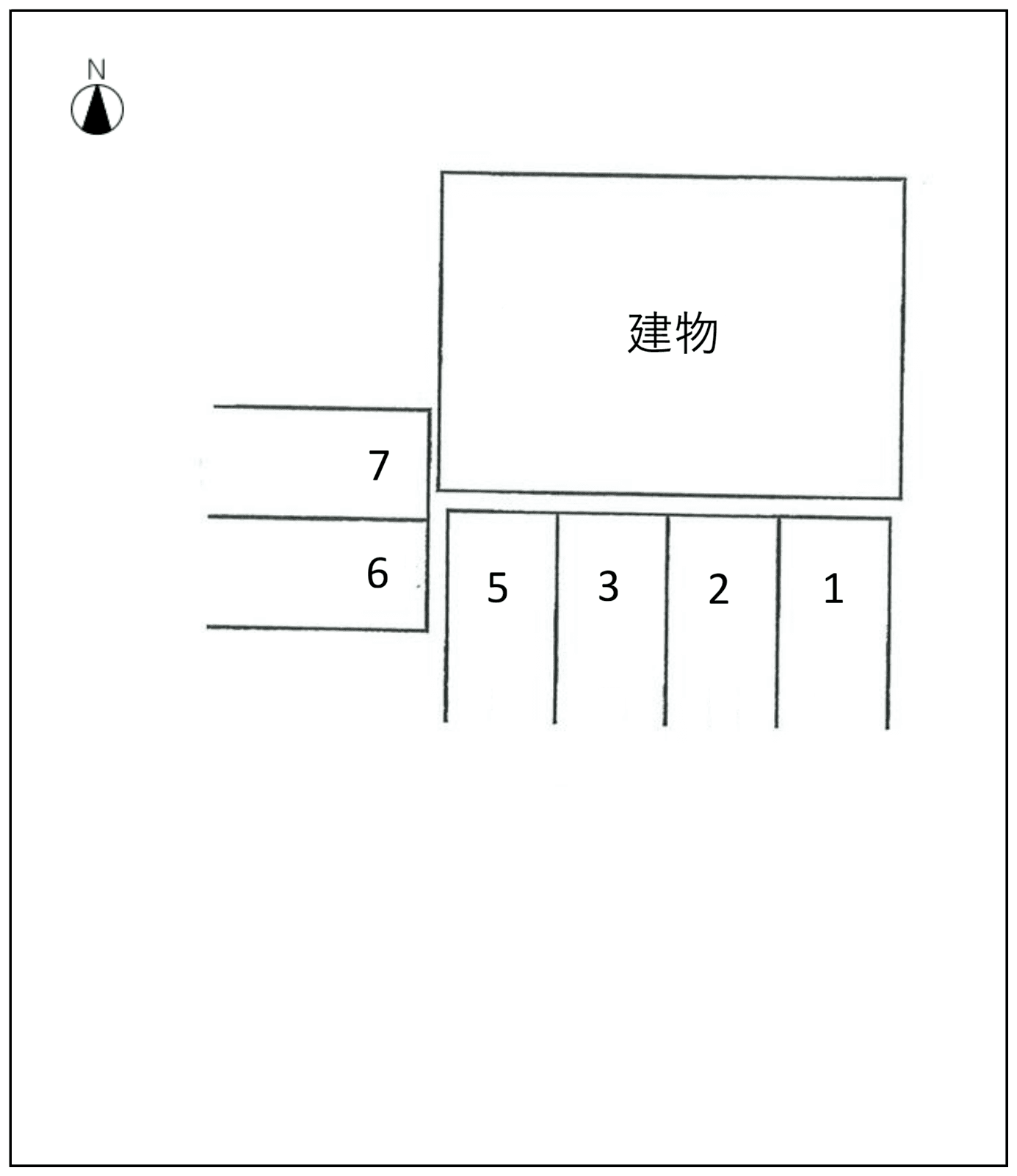 御器所三丁目パーキングの駐車配置図