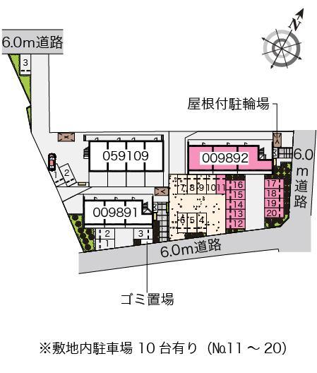 アクシスB(9892)の駐車配置図