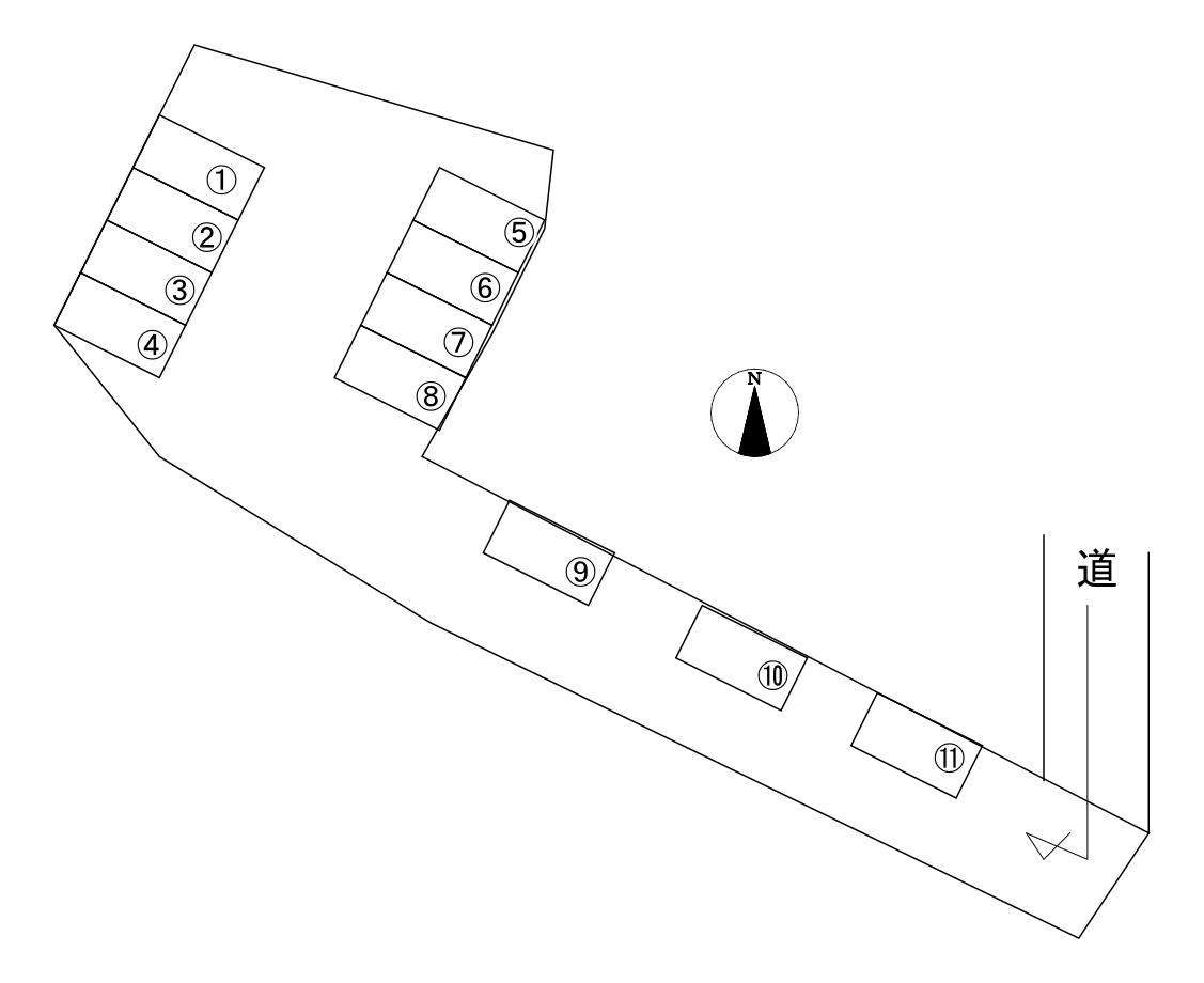 恒づねパーキングの駐車配置図