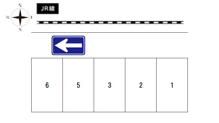 高村パーキングの駐車配置図