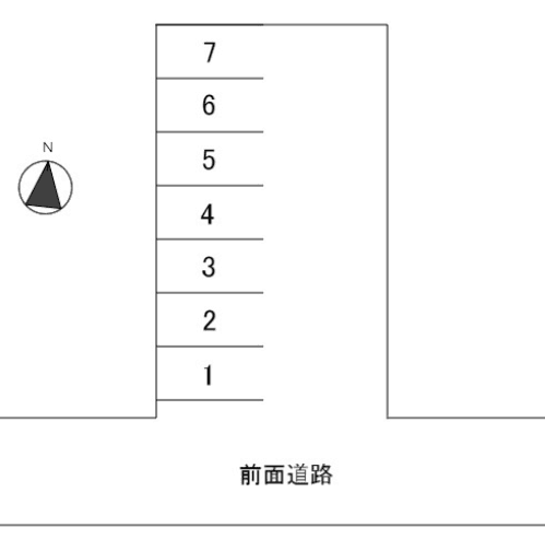今福駐車場の駐車配置図