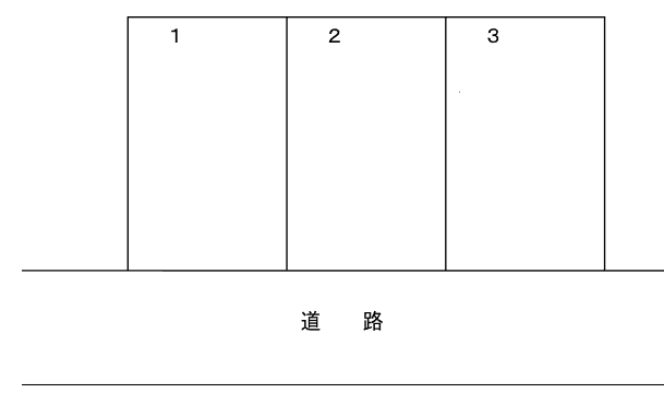 栗原駐車場の駐車配置図