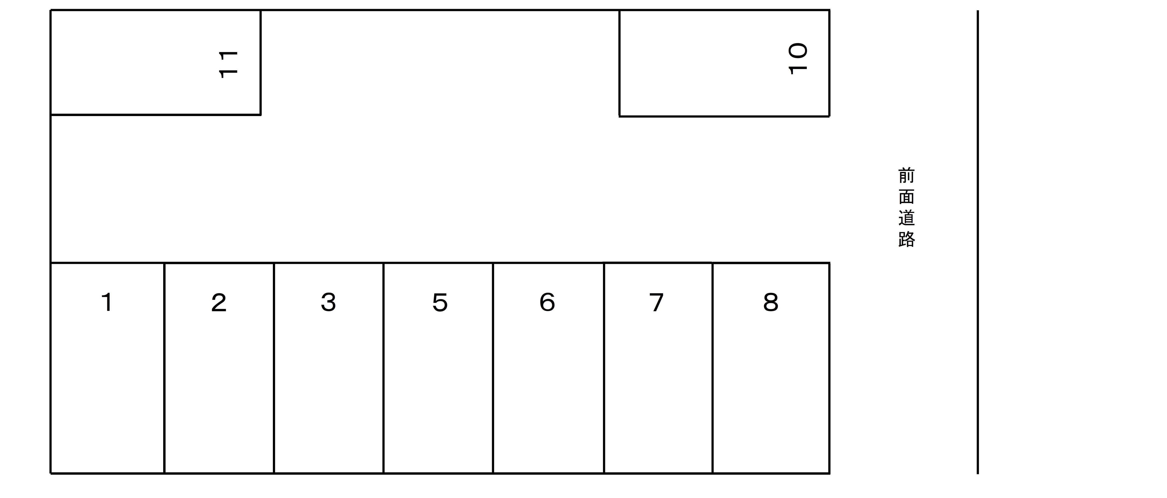 I・Mパーキングの駐車配置図