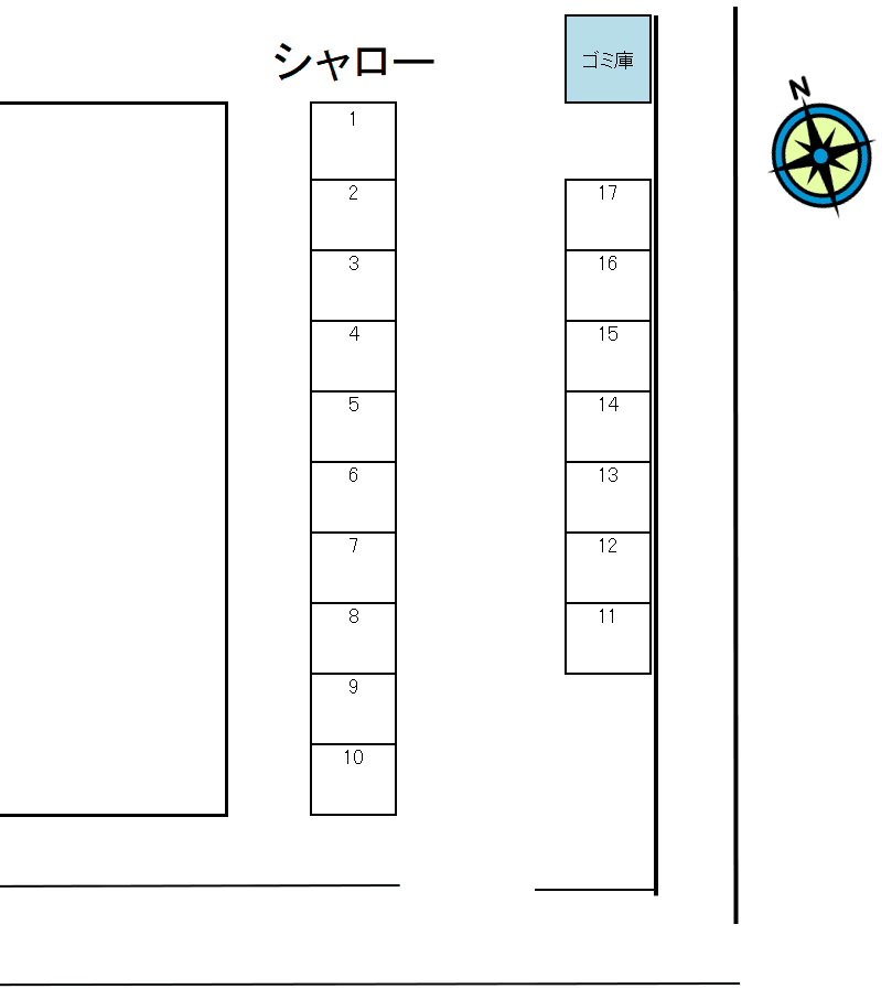 シャローの駐車配置図
