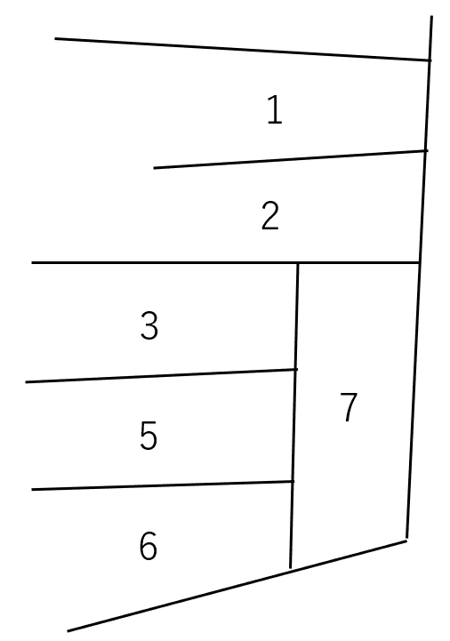 榎戸パーキングの駐車配置図