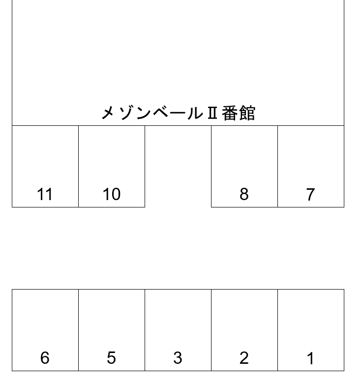 メゾンベール2番館の駐車配置図