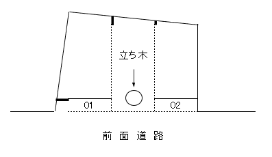 Mパーク下荒田7の駐車配置図