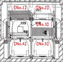 M:COURT江坂の駐車場