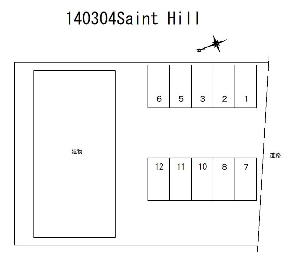 Saint Hillの駐車配置図
