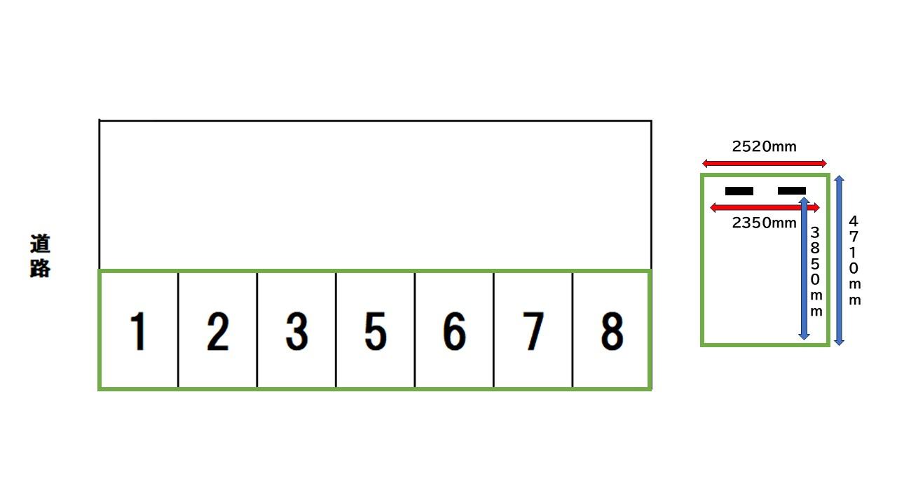 パーキング久安の駐車配置図