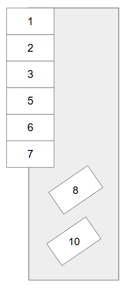海神4丁目駐車場の駐車配置図