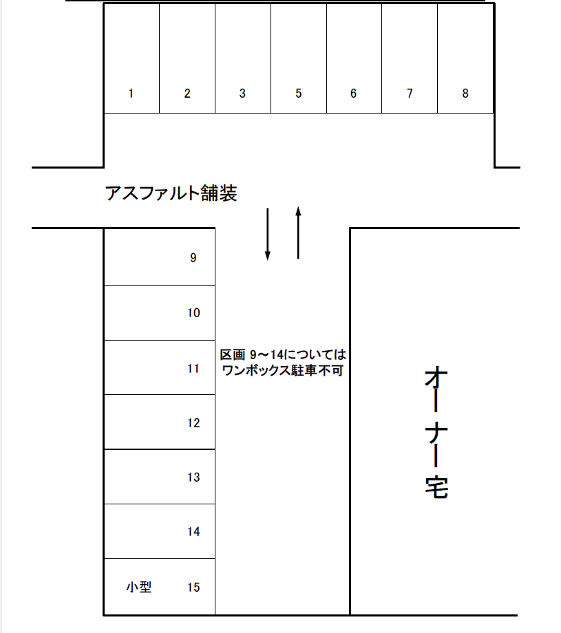 近見7丁目パーキングの駐車配置図