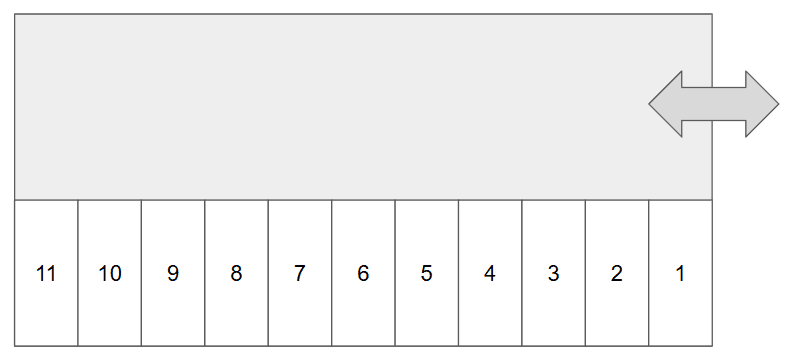 石原南駐車場の駐車配置図