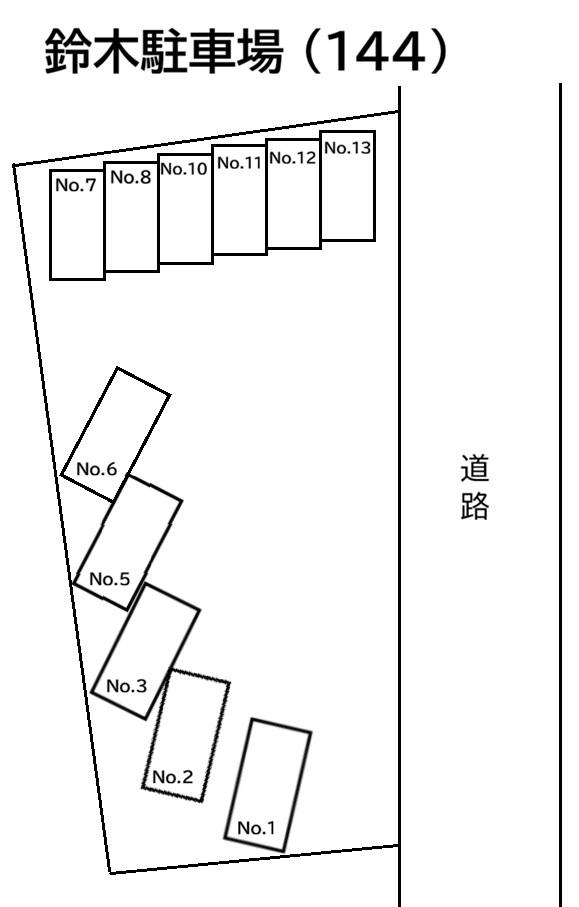 鈴木駐車場 (144)の駐車配置図