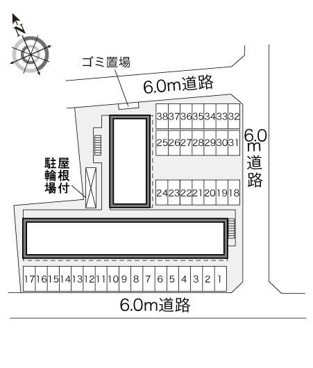 K0049(29653)の駐車配置図