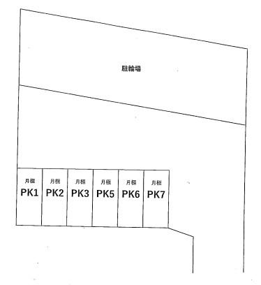 西竹の塚2丁目パーキングの駐車配置図