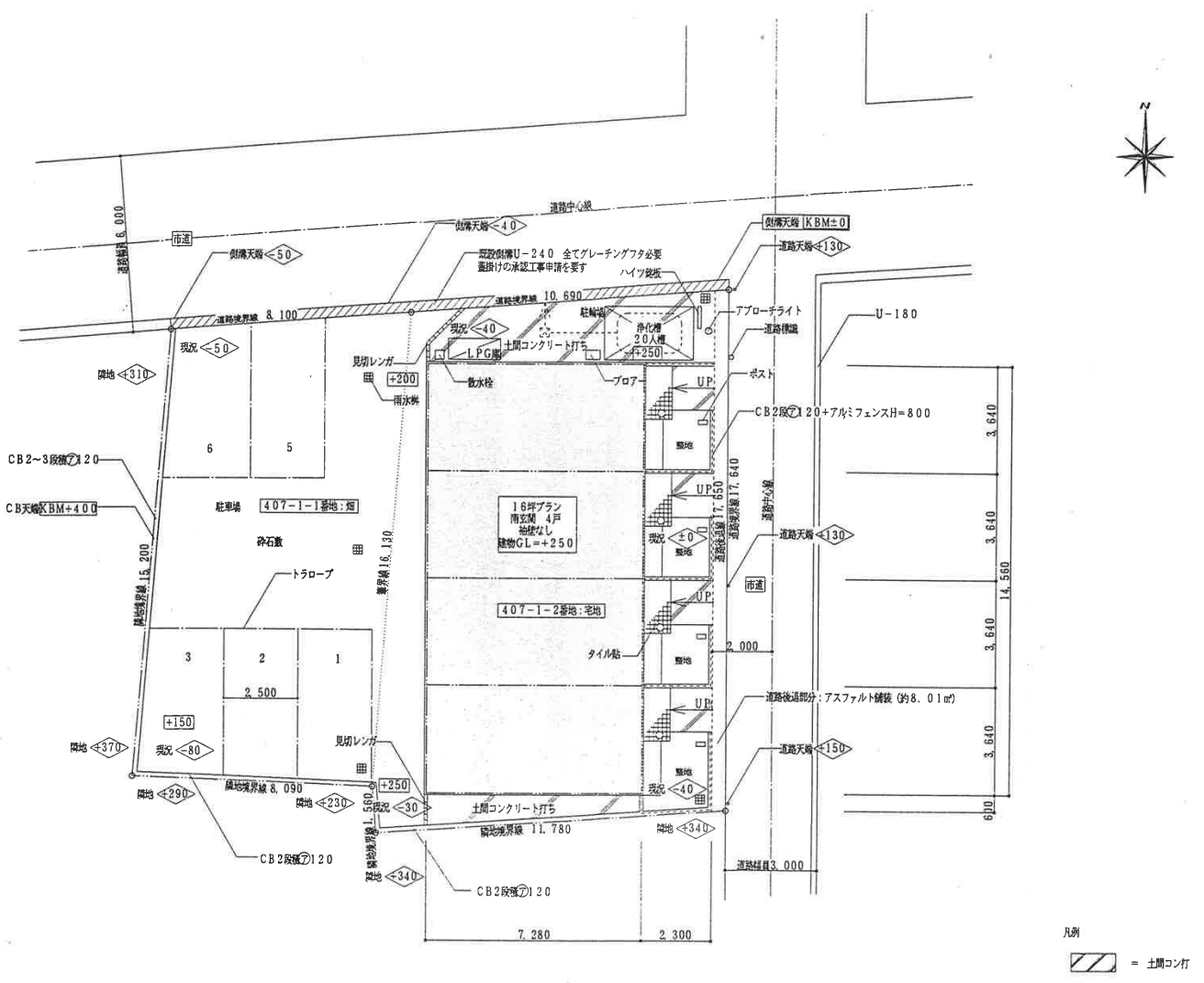 DUPLEX 国王37の駐車配置図