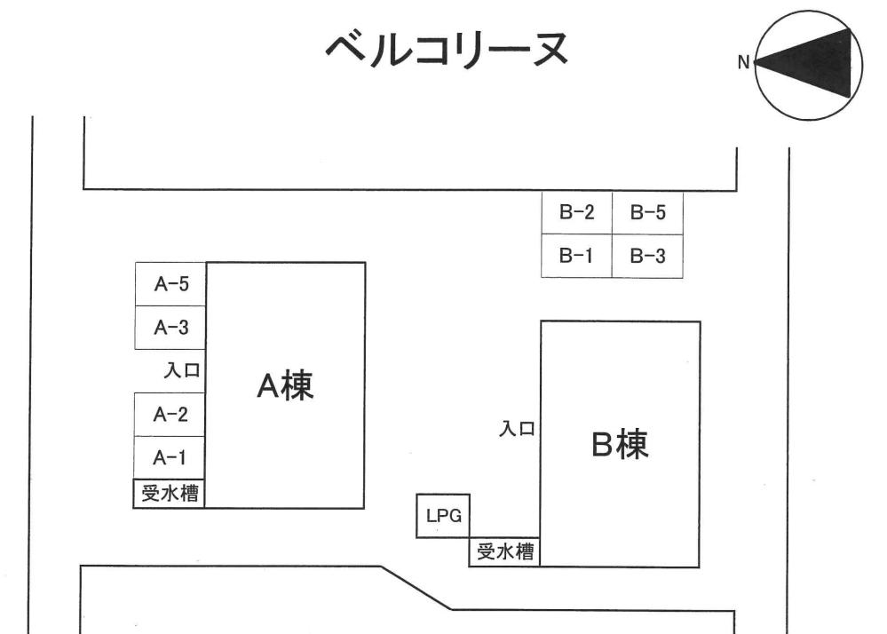 ベルコリーヌの駐車配置図