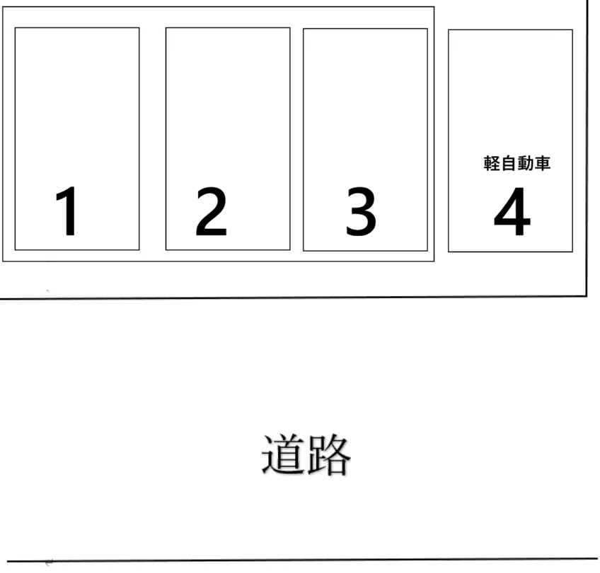 仲里駐車場の駐車配置図