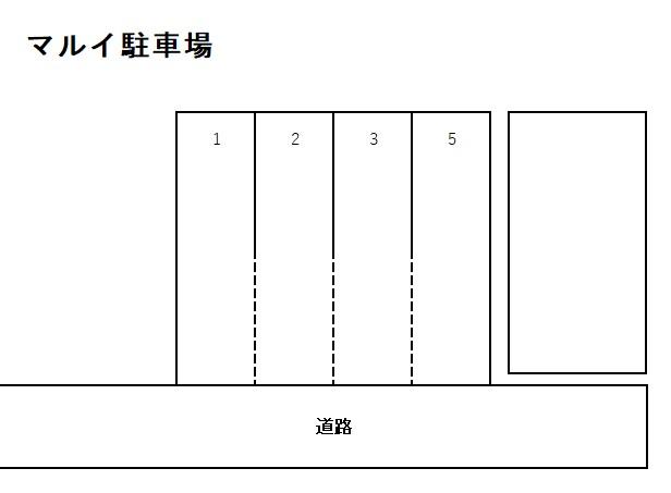 マルイ駐車場の駐車配置図
