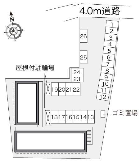 ガーデン(31099)の駐車配置図