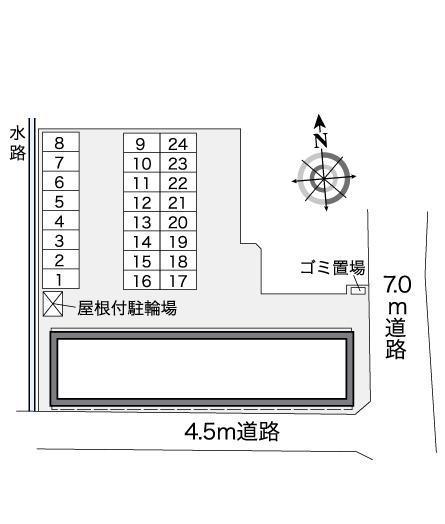竹林(37570)の駐車配置図
