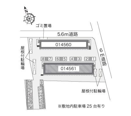 グリーンウッドⅡ(14561)の駐車配置図