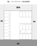 雲山 カーサファミール第2駐車場の駐車場