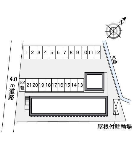 ジュネス 桂(35722)の駐車配置図