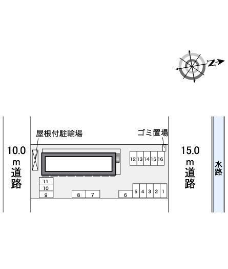 与奈泉(39598)の駐車配置図