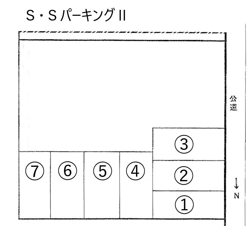 S・SパーキングⅡの駐車配置図