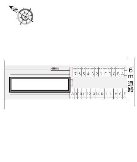 向日葵弐番館(10407)の駐車配置図