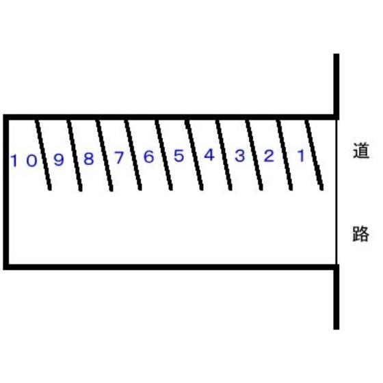 PD通車町伊藤駐車場の駐車配置図
