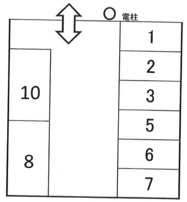 トキワパーキングの駐車配置図