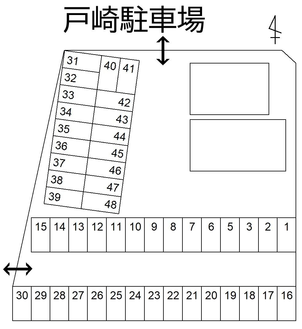 戸崎駐車場の駐車配置図