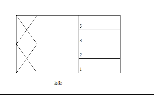 岩上駐車場の駐車配置図