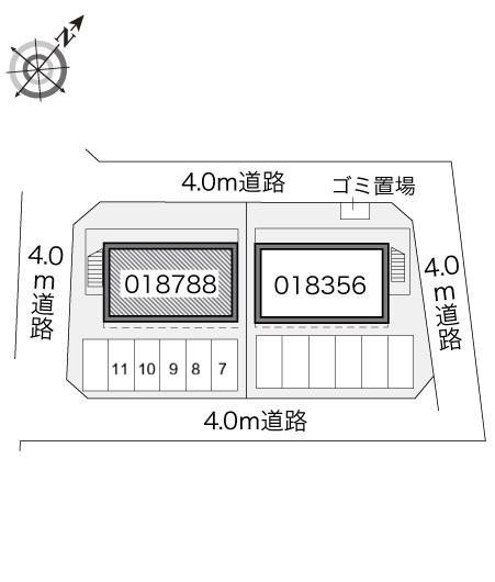 グルーテンB(18788)の駐車配置図