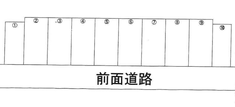 藤島第4駐車場の駐車配置図