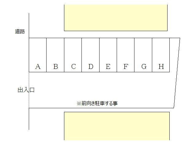 光パーキングの駐車配置図