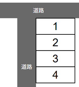 柏井町駐車場の駐車配置図
