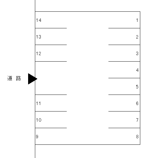 川村駐車場の駐車配置図
