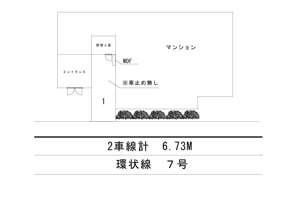 柿の木坂2丁目駐車場の駐車配置図